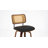 Valerie Wooden Rattan Faux Leather Bar Stools-1305828058-1305828061