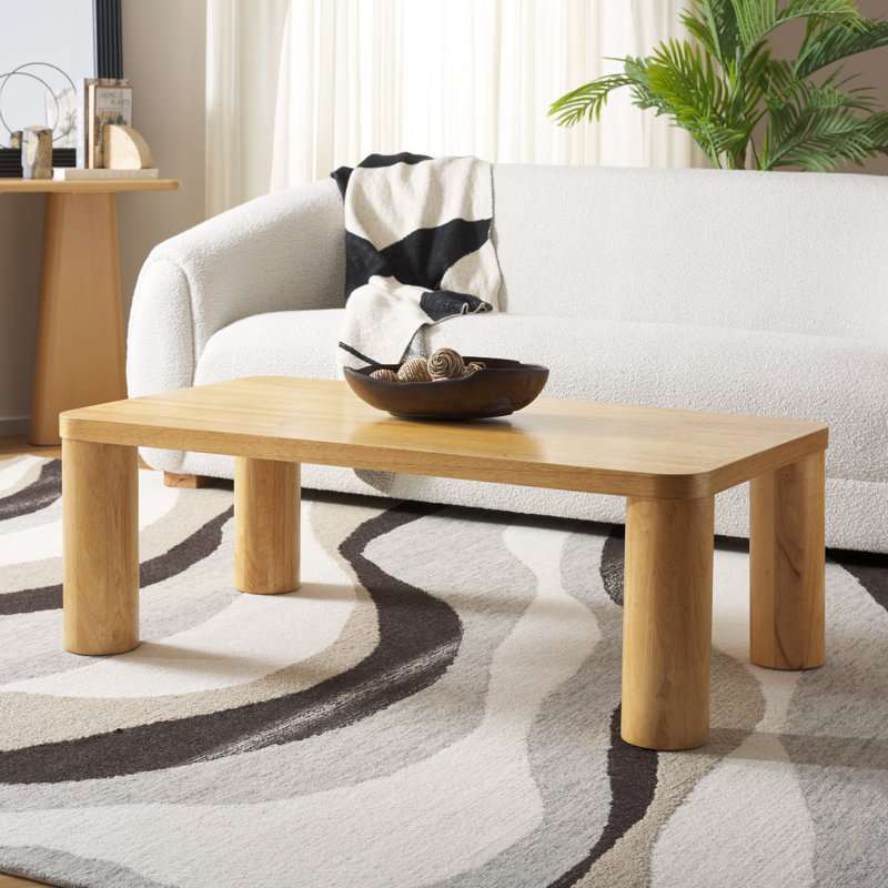 Patricio Single Coffee Table, 16.14" H x 48.03" L x 25.98" W, Natural