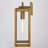 Haviland 16.75 in. H 1-Light Vintage Brass Dusk to Dawn Sensor Gold Outdoor Wall Sconce, Durable Metal, Clear Glass Shade, LED Compatible for Exterior Porch Patio Front Door or Garage-1261296038-1242857405