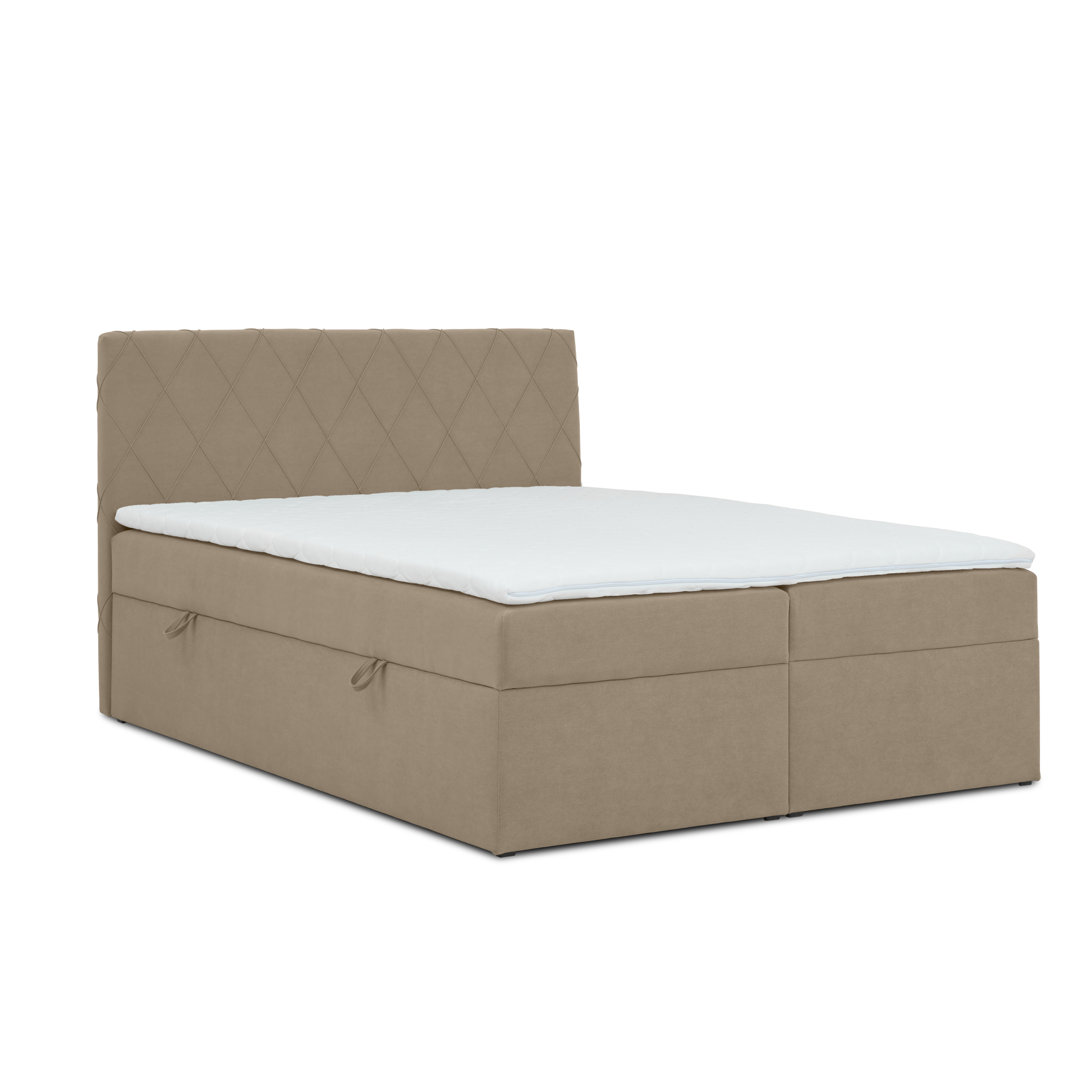 Boxspringbett Irelynd mit Topper und Bettkasten