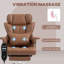 Fauteuil de bureau 400LBS, brun-637129511