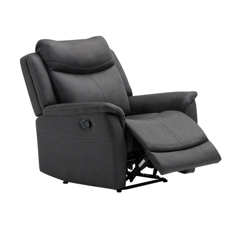 Windle 89cm Wide Standard Recliner, Dark Grey