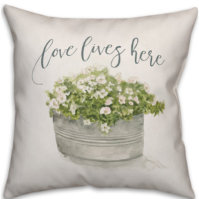  Coussin intérieur / extérieur Love Lives Here