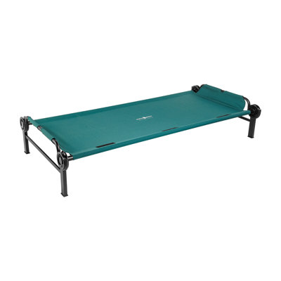 Disc-O-Bed Single Cot, Portable Sleep Solution for Tents & Cabins, Green, XL