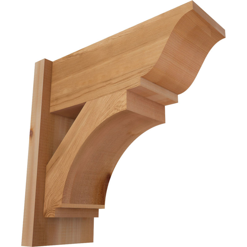 Persienne impériale traditionnelle, P 18 po x H 18 po, Cèdre rouge occidental l 7 1/2 po (lisse)