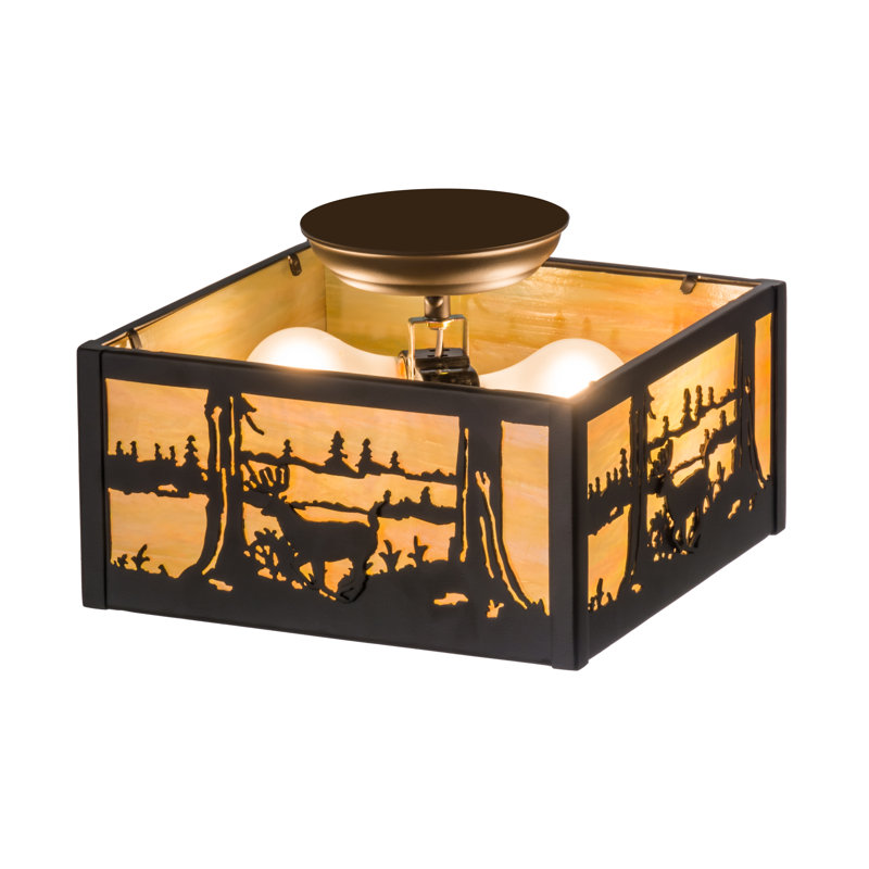 Rustic Lodge 2 - Light Flush Mount