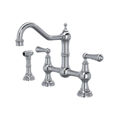 Edwardian Bridge Kitchen Faucet With Side Spray
