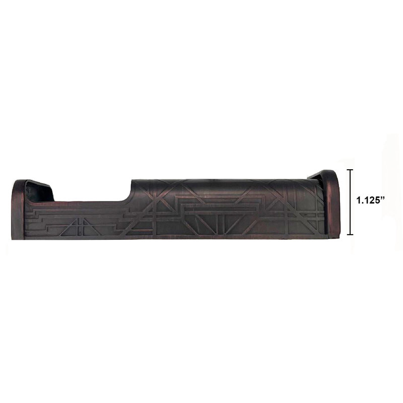 Housse de sonnette vidéo Art Deco (compatible avec Ring 2nd Gen), Bronze huilé
