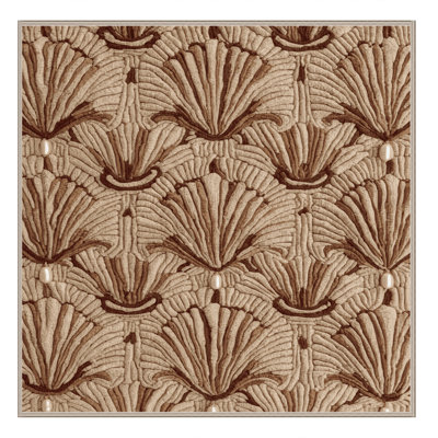 Machine Washable French Brown Area Rug
