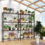 5-Tier Steel Height -Adjustable Storage Rack Heavy Duty Shelving Unit-1899585351-1899585349
