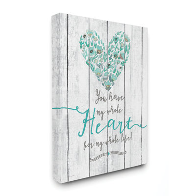 «My Whole Heart» - impression d'art graphique