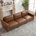 Brown Burgundy Faux Leather