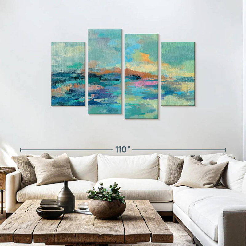 Avery Summer Seaside Abstract, H 48 po x l 75 po