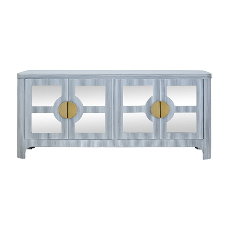 Buffet quatre portes à miroir