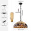 Rodgers 2 - Light Tiffany Peacock Plume Glass Pendant Light Height Adjustable