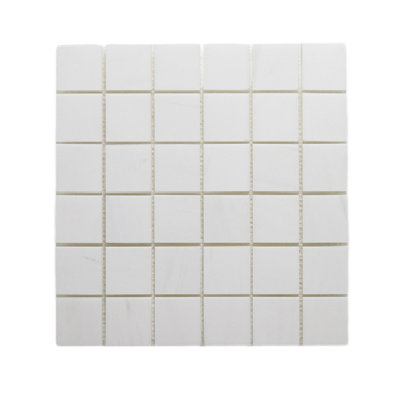 Carreau de mosaïque en marbre Bianco Dolomite