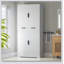Garde-manger cannelé de 72 pouces avec 3 tiroirs à clavier et 6 tablettes de porte réglables pour un rangement polyvalent et un design élégant-438529602