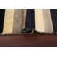 Tapis noir / beige en laine noué à la main de conception unique 3 pi 1 po x 4 pi 10 po New Age