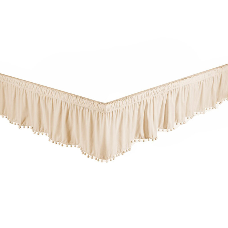 Jupe de lit 14 po Bedskirt 6, Grand, Beige