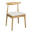 Chaise d'appoint en bois massif -339182025