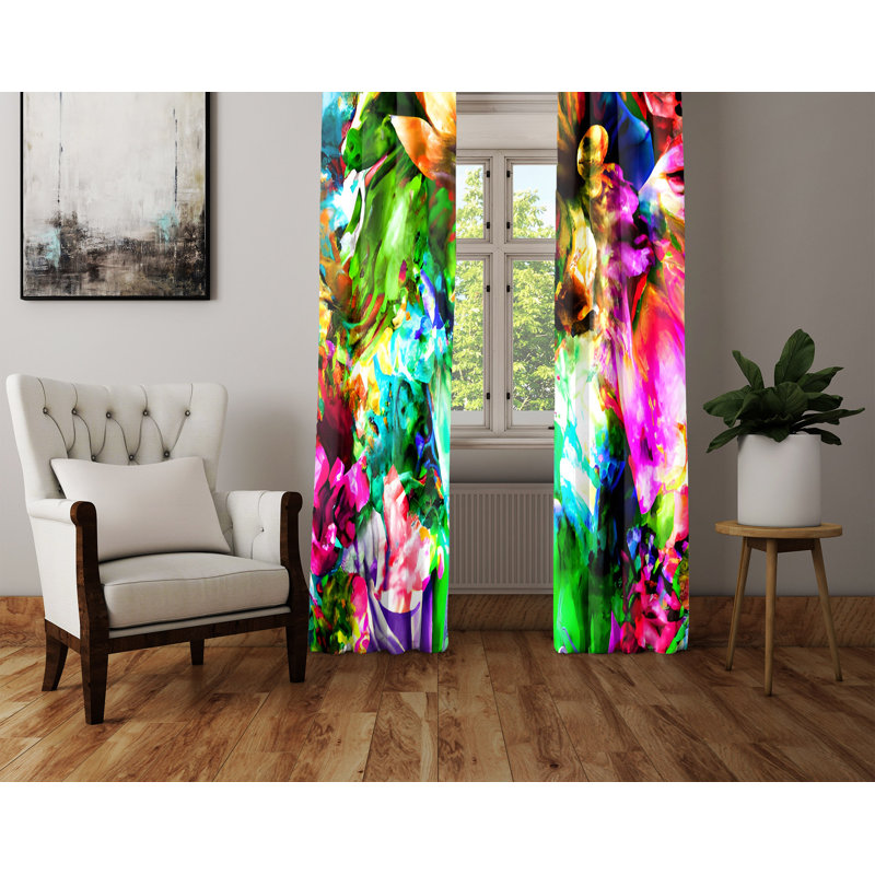 Paire de rideaux semi-transparents Degollado, L 20 po x L 52 po