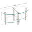 Table basse 3 couches en verre trempé
