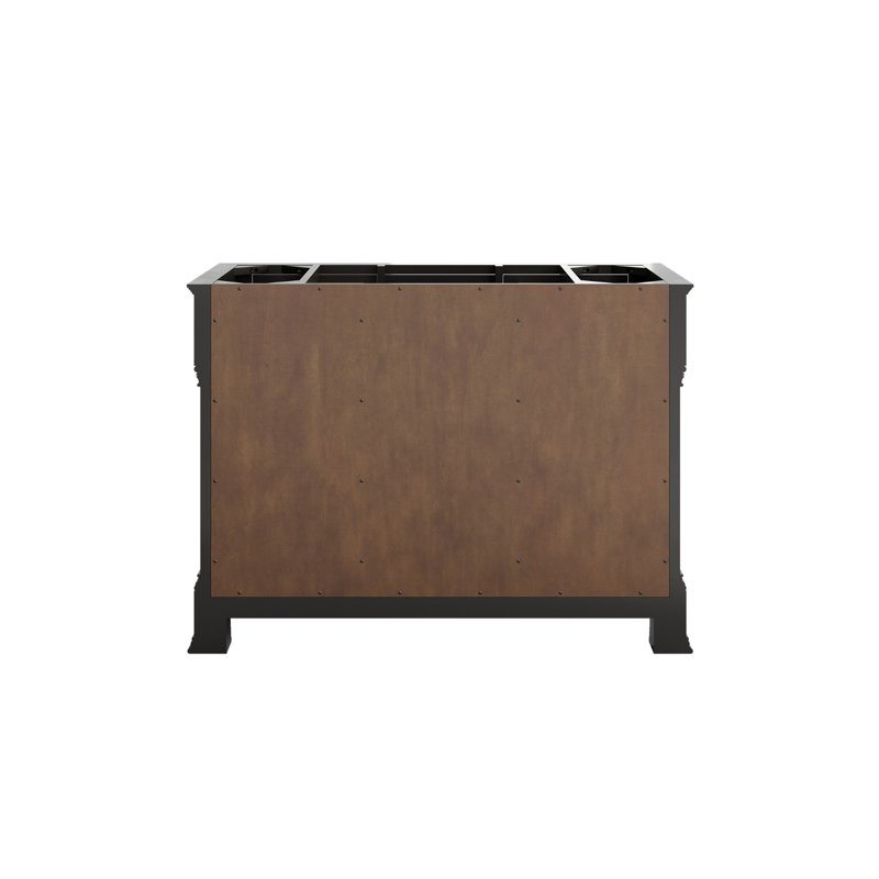 Brookfield 47.75'' W Single Bathroom Vanity Base, Black Onyx
