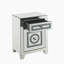Table d'appoint en miroir et faux Dimaonds