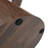 Walnut Wood Grain Medium Density Fiberboard Circular Coffee Table - Diameter 23.6 Inches (Not Including Chair)-435654223