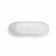 67'' acrylic freestanding bathtub with unique diamond pattern design: spacious oval shape, finish, brushed nickel overflow and pop-up drain CUPC Certificate