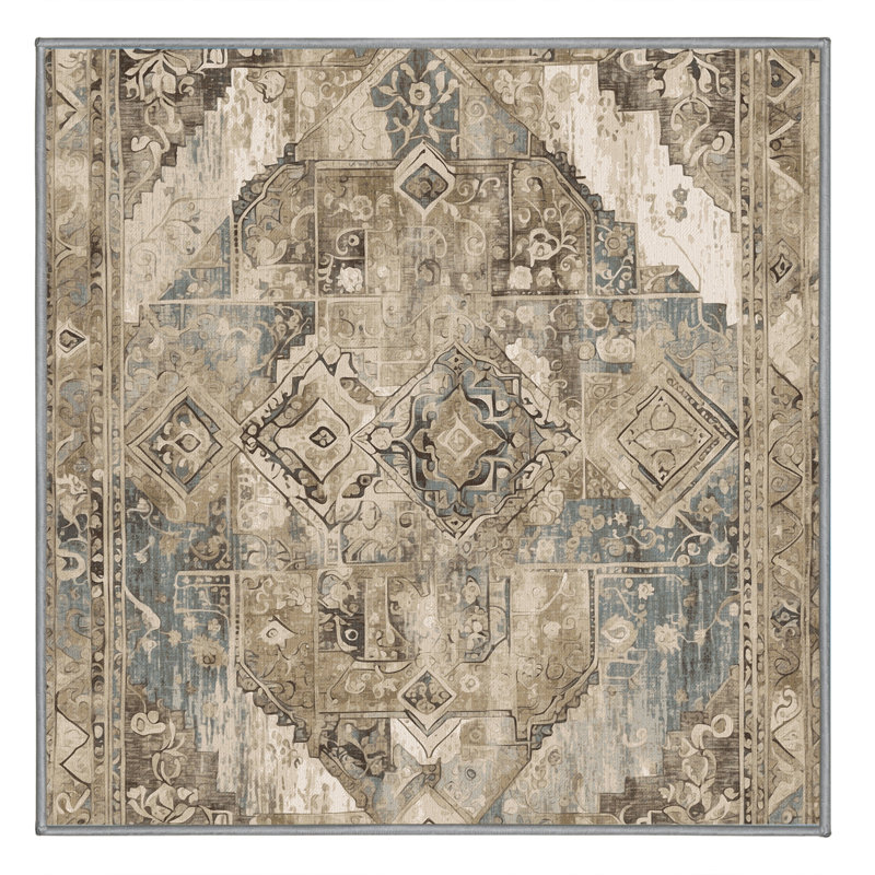 Tapis Heritage Bloom, Carré 4 pi