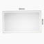 Miroir de salle de bain 84 po x 48 po à DEL avec façade et rétroéclairage, miroir de meuble-lavabo mural avec cadre en aluminium, antibuée, mémoire, 3 couleurs, gradation continue-988542777-988542776