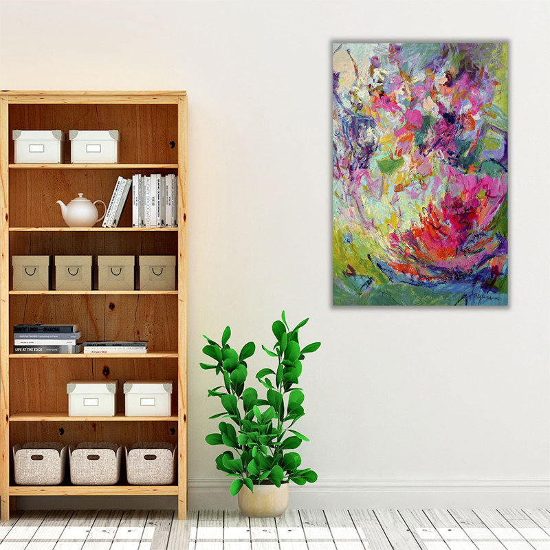 «Bold Flourish III», reproduction d'art sur toile, H 30 po x l 20 po