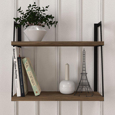 2 Piece Metal Tiered Shelf
