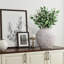 Vase globe en ciment gris chiné 10,7 ", décor décoratif rond pour la maison