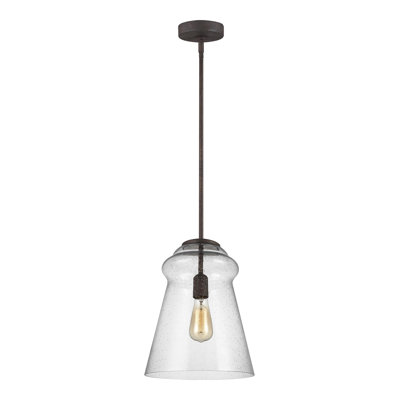 Luminaire suspendu en forme de cloche à 1 lumière Melrose Levine