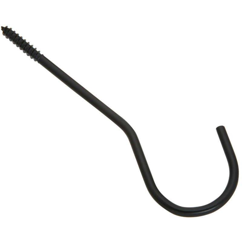 Grands crochets de plafond 6 po V2666, H 8,55 po x l 2,8 po x P 0,4 po, Noir