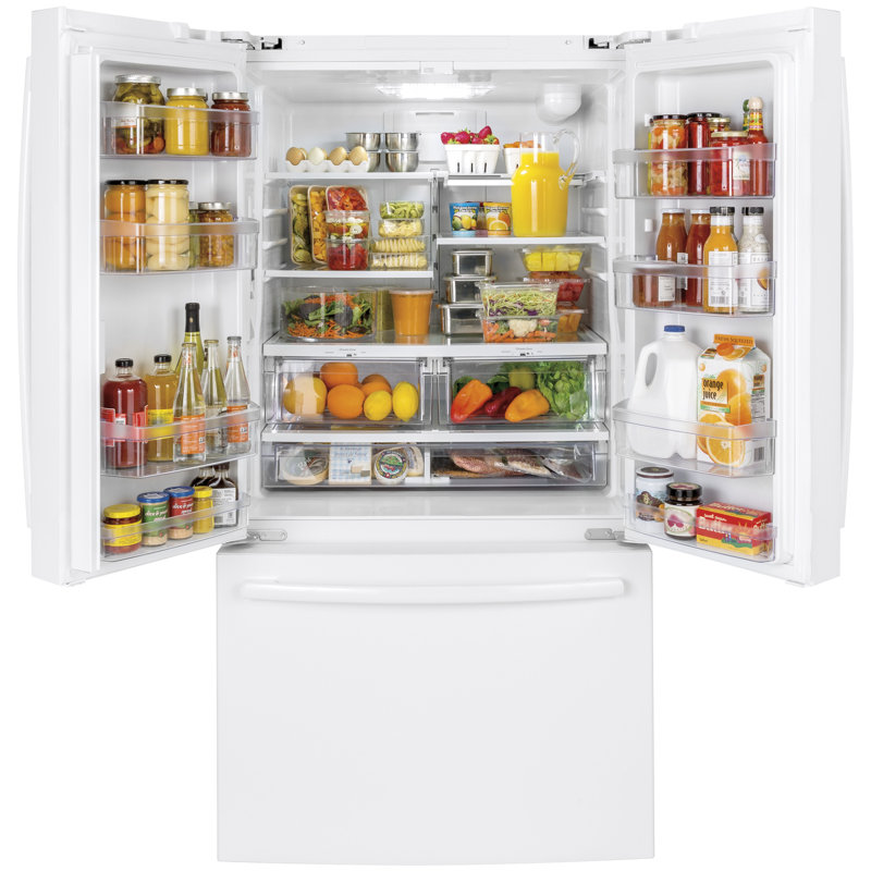GE 36" ENERGY STAR French Door 27 cu. ft. Refrigerator, White