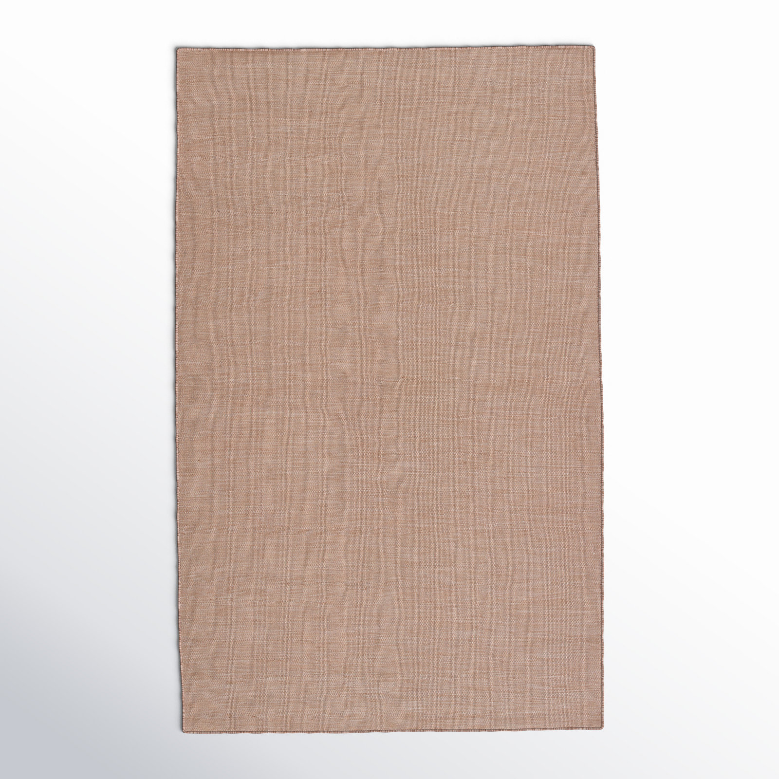 Burkett Tan Hand-Woven Outdoor Rug, Rectangle 5' x 8'