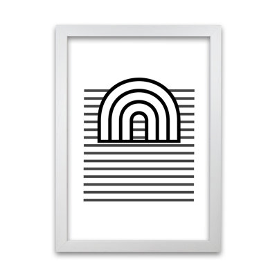 3D Rainbow And Lines Original - Print