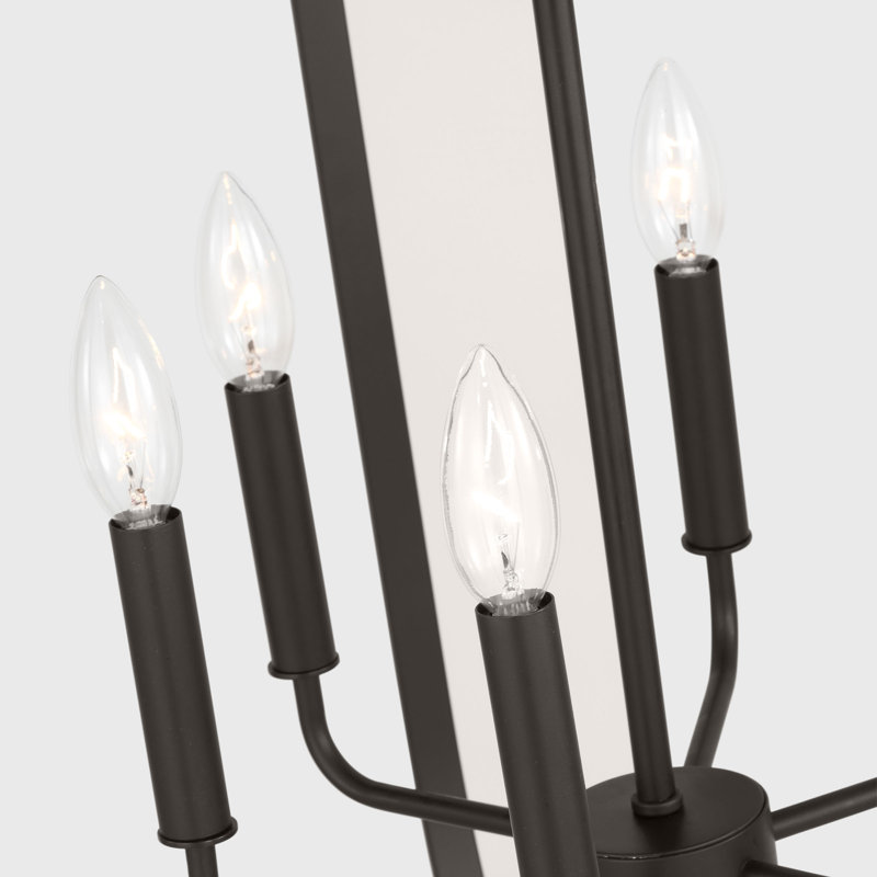 Lustre à neuf lumières Loretto de Génération Éclairage , Nuit noire