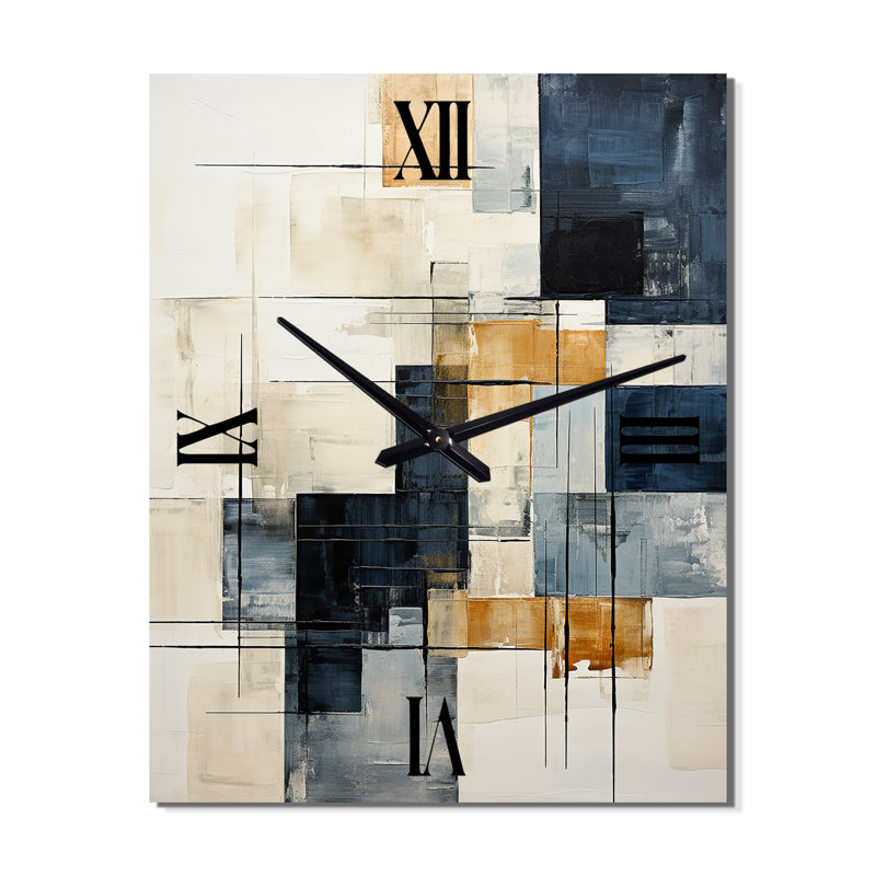 Illusions abstraites I - horloge murale moderne, Petit