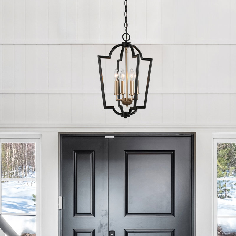 Danaijah 4 - Light Lantern Geometric Chandelier Kitchen Island Pendant