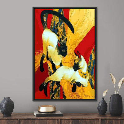Reproduction Wall Art, Famous Artwork, Cat Lover Gift Artwork, Gustav Klimt Artwork, Oil Painting Print, Two Cats Poster,
