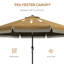 Parasol de patio 9 pi Outsunny-328121357
