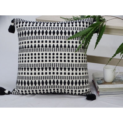 Square Cotton Pillow Cover and Insert