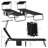 Outsunny Folding Chaise Lounge Pool Chairs, Outdoor Sun Tanning Chairs With Canopy Shade, Reclining Back, Steel Frame And Side Pocket For Beach, Yard, Patio-821315274