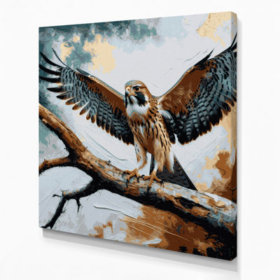 «Birds American Kestrel», art mural sur toile