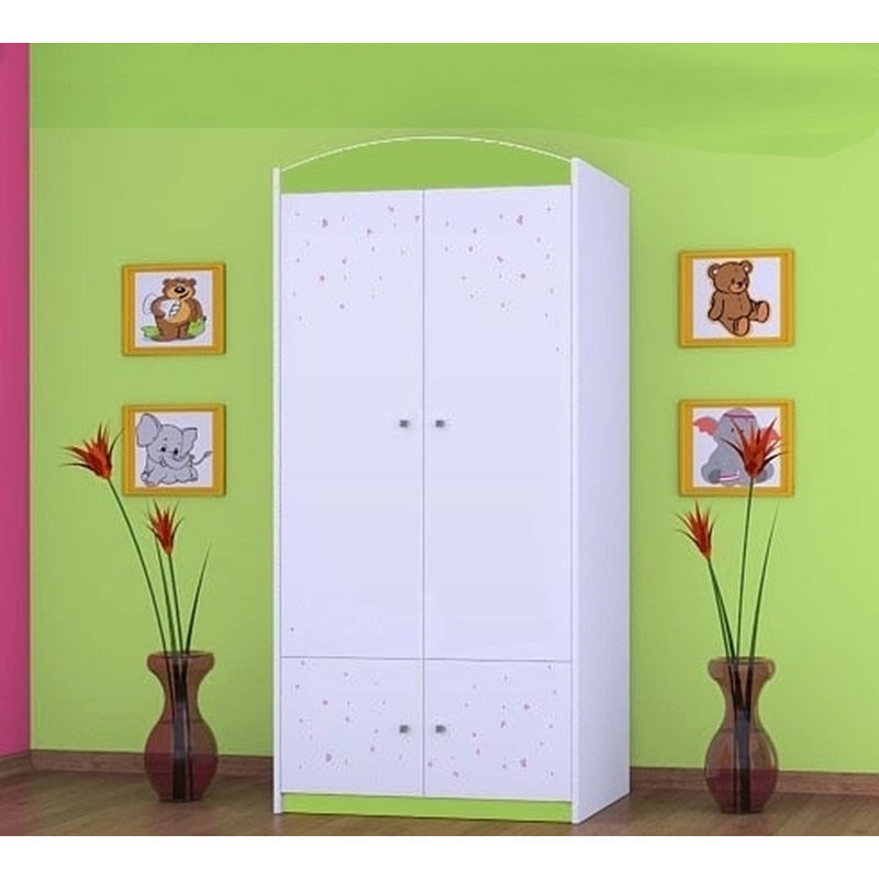 Hummel 2 Door Wardrobe, Green