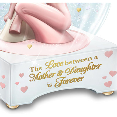Un globe de paillettes musicales «A Mother and Daughter’s Love Is Forever»